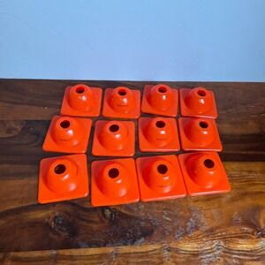 Versatyle Orange Training Cones Set of 12 Sports Agility Markers Field Markers